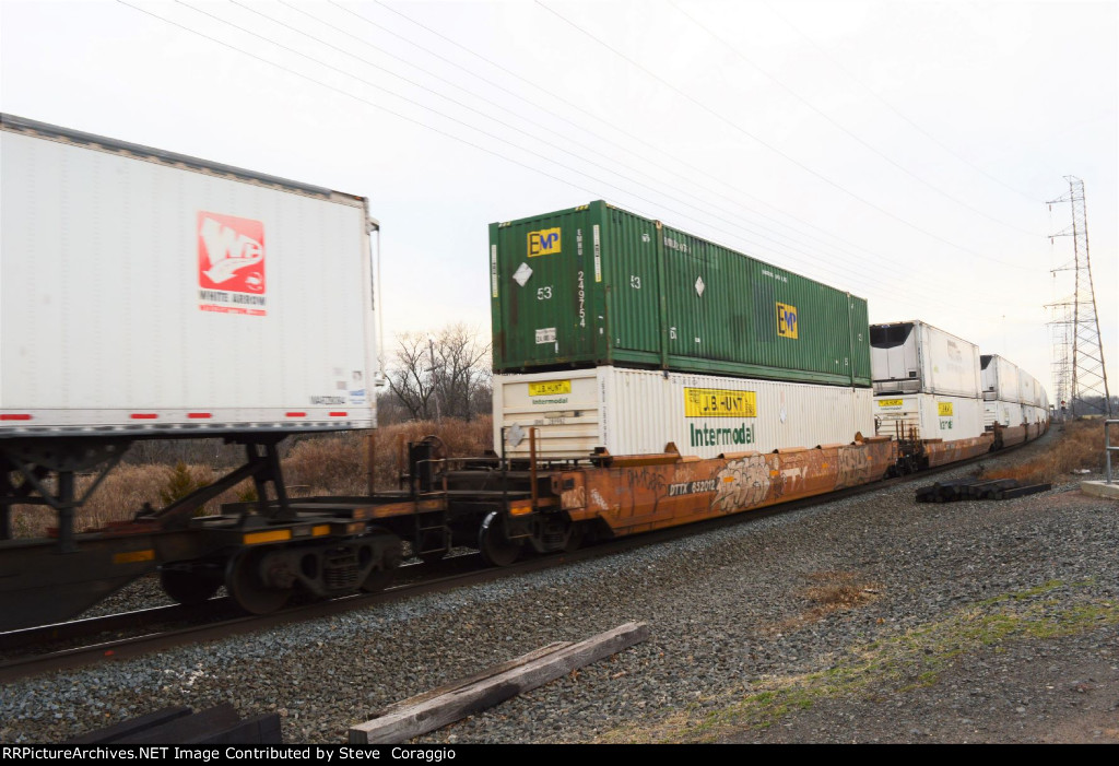 DTTX 652012 with two 53 ft Containers. 